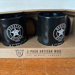 The Memory Company Houston Astros Black Artisan Mug Set